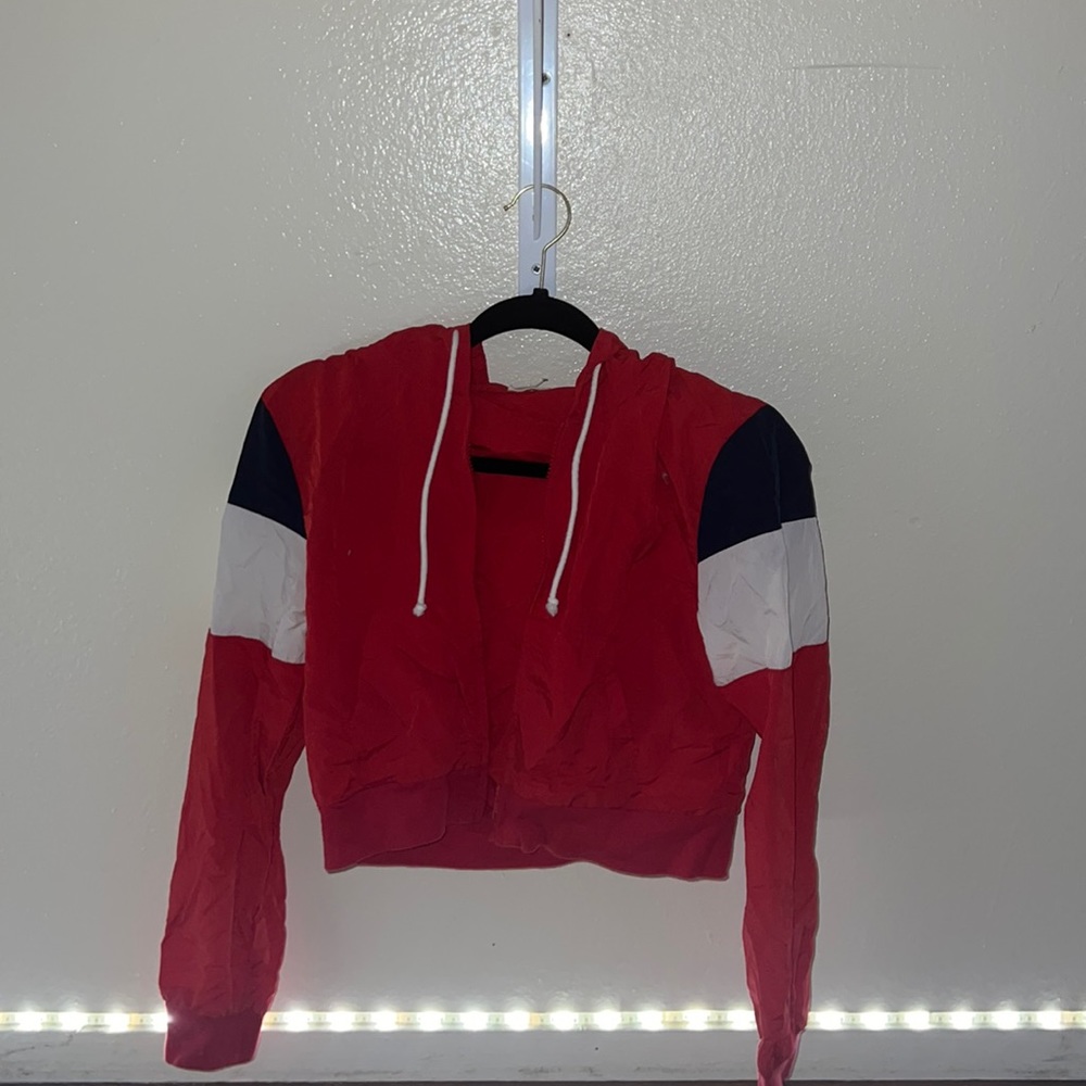 Half crop top windbreaker